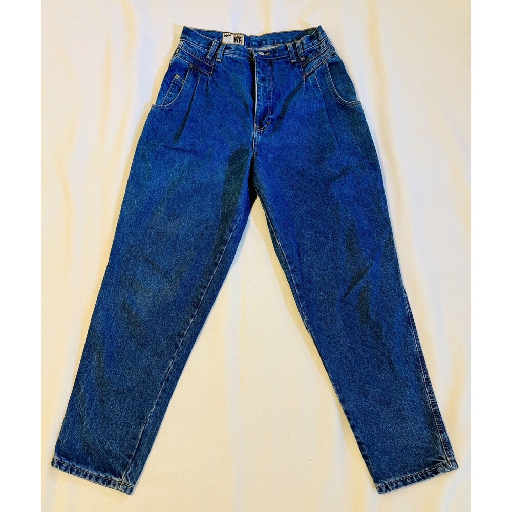 Forenza Womens Vintage 80s 90s High Waisted Blue Tapered Leg Jeans Size 12